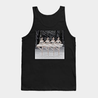 Four Little Swans Ballet Dancers Tank Top